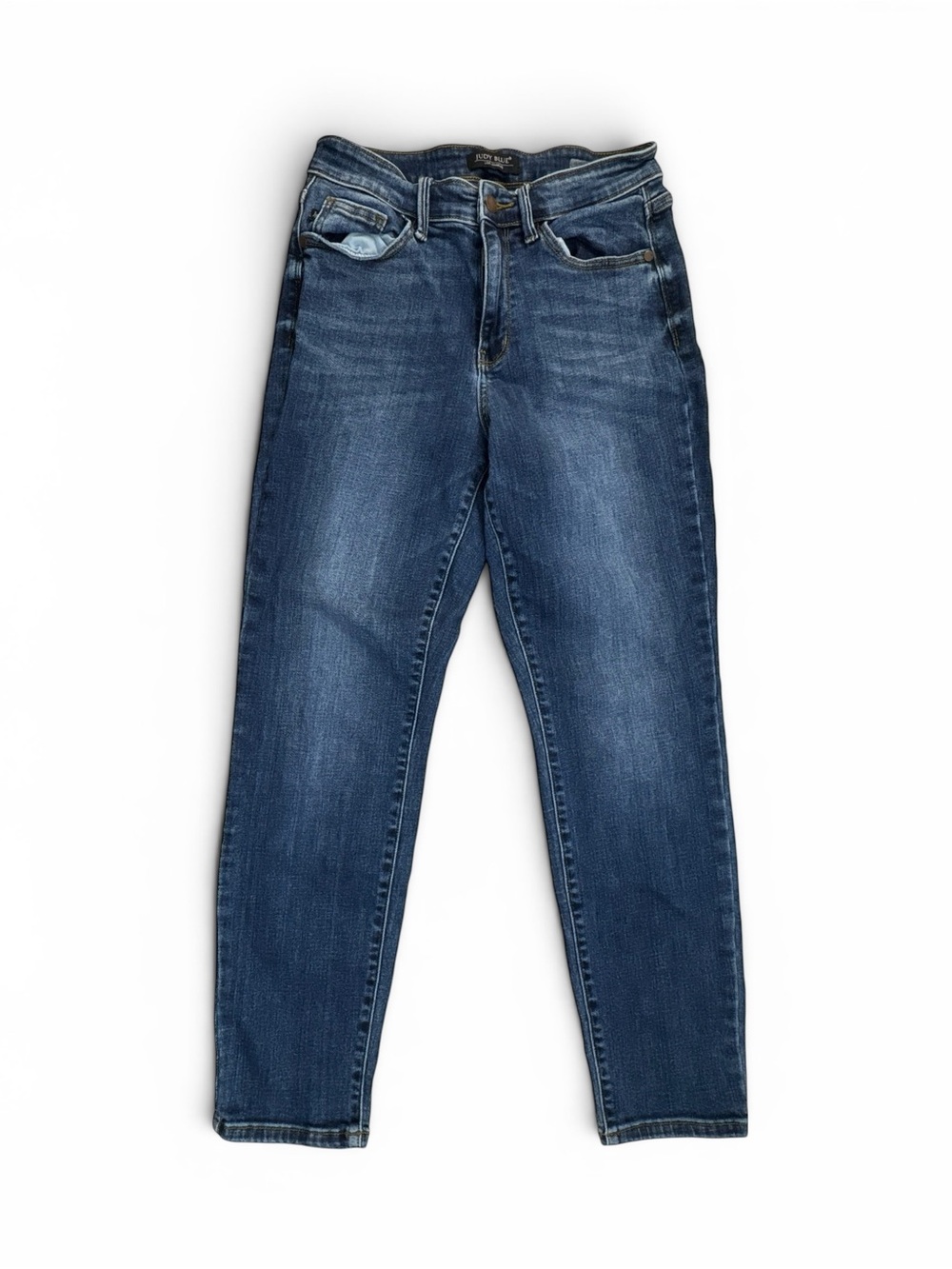 JUDY BLUE Women’s 7/28 High Waist Slim Fit Jeans Dark Wash